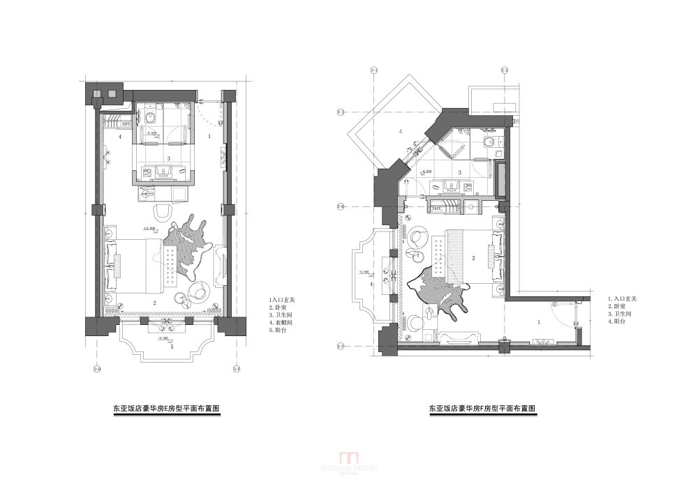 东亚饭店(HYID叶铮)_东亚饭店豪华房EF房型平面布置图.jpg