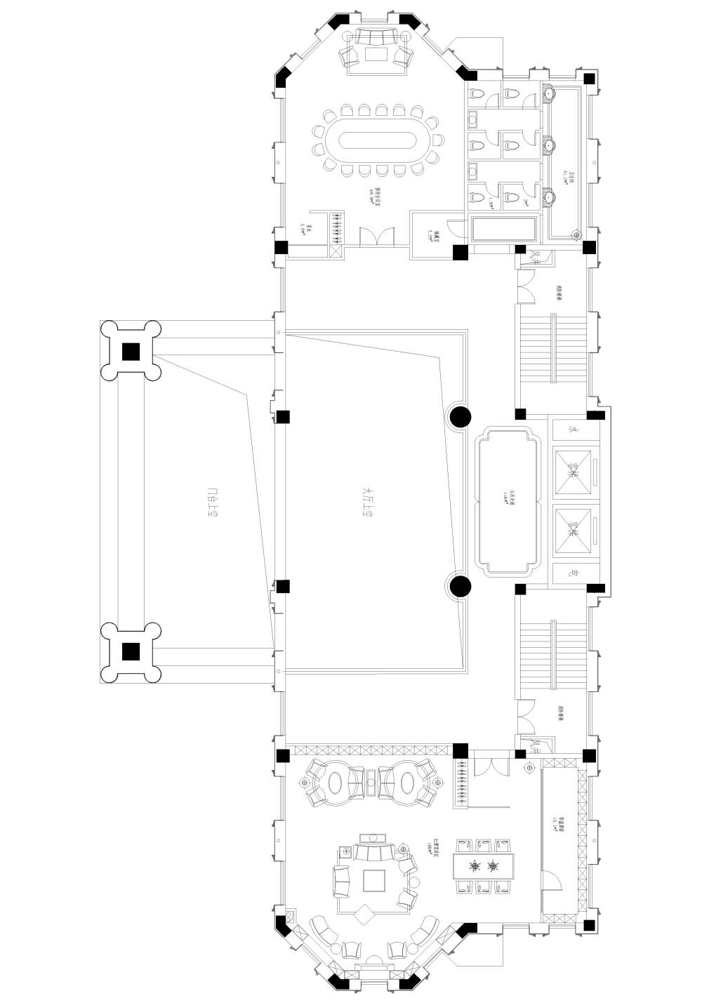 新手第一次布私人会所  求指导_会所平面图二层-Model.jpg