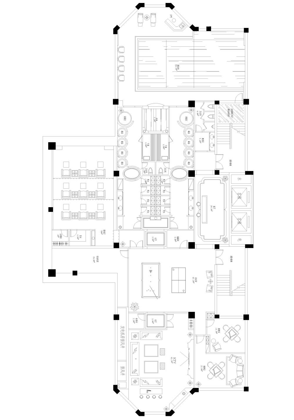 新手第一次布私人会所  求指导_会所平面图地下室-Model.jpg