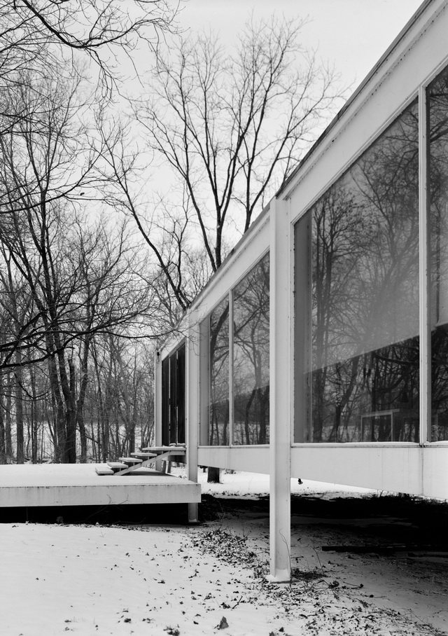 范思沃斯住宅 FARNSWORTH HOUSE BY 密斯·凡德罗 LUDWIG MIES VAN DER ROHE_Farnsworth-house-BW-6.jpg