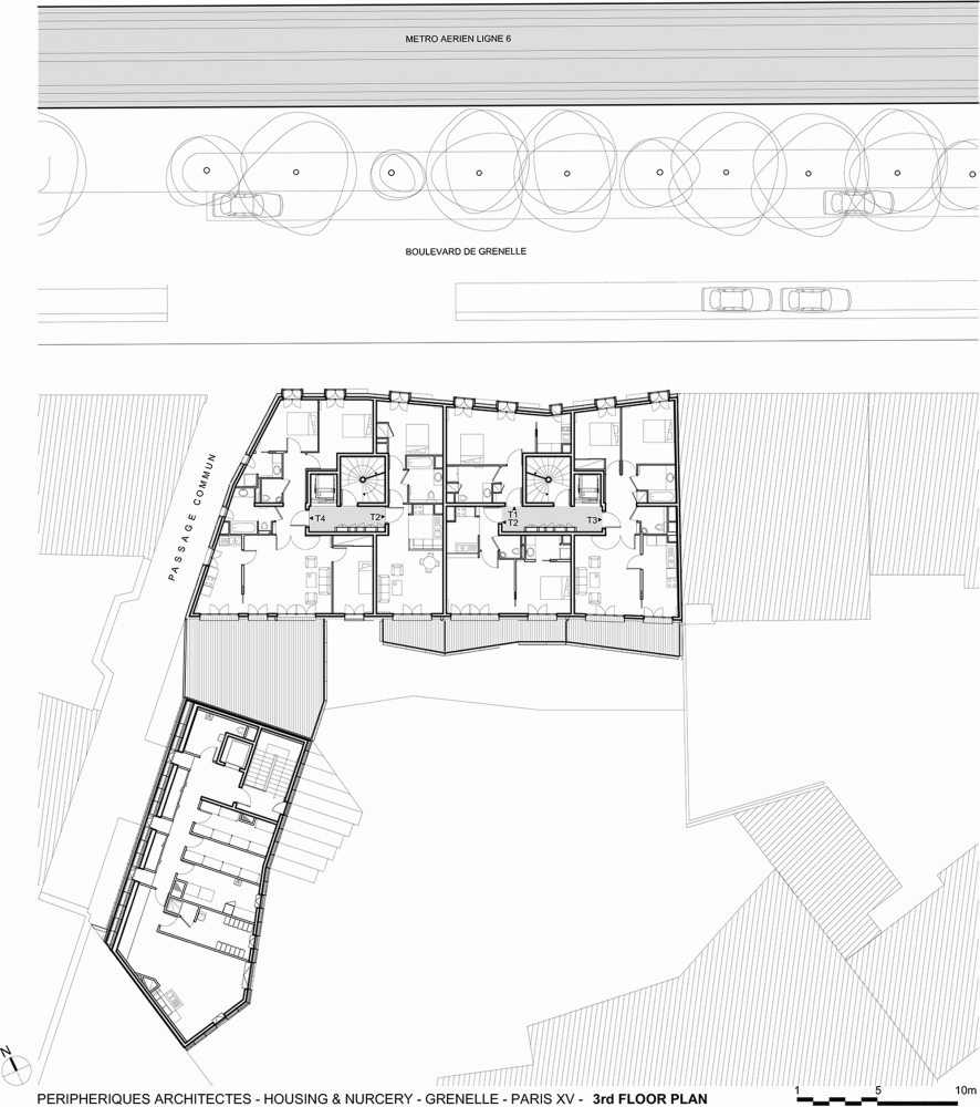 法国巴黎的现代住宅_21 3rd Floor Plan.png