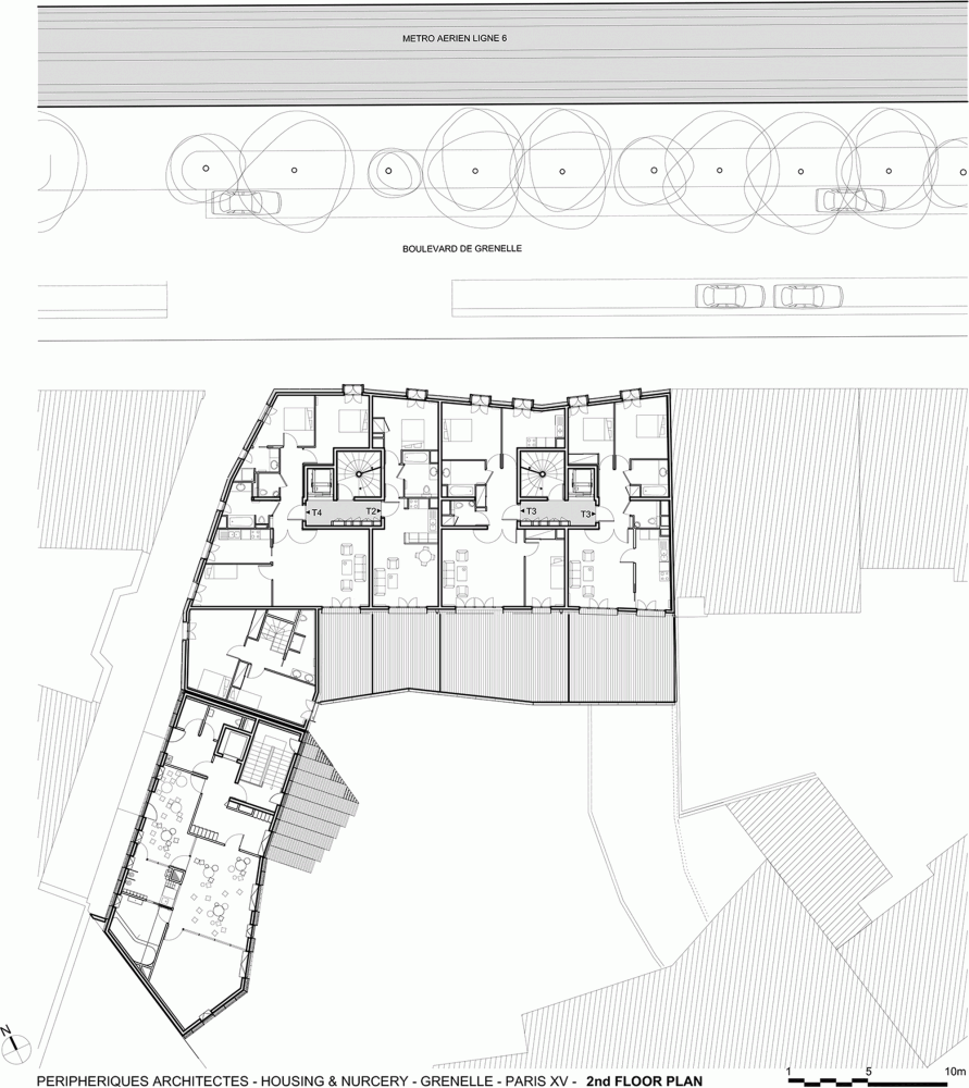 法国巴黎的现代住宅_20 2nd Floor Plan.png