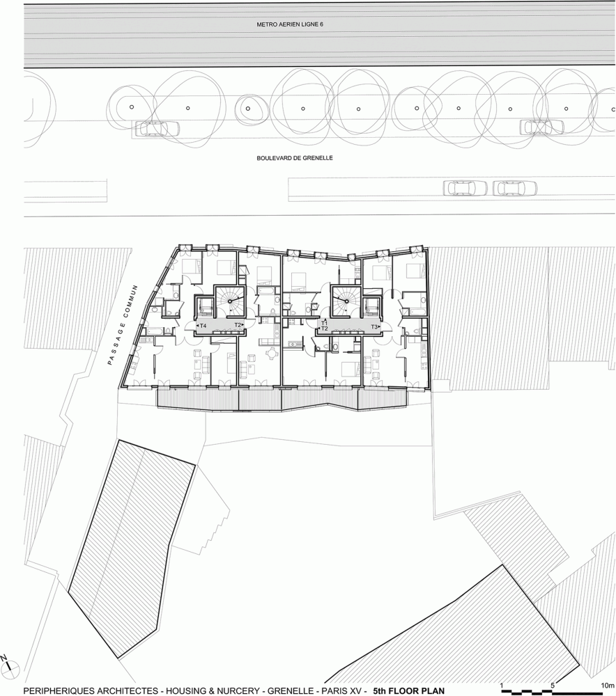 法国巴黎的现代住宅_24 6th Floor Plan.png