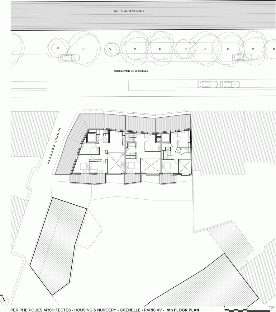 法国巴黎的现代住宅_27 9th Floor Plan.png