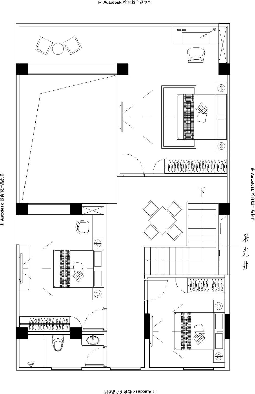 农村楼房加建小复式，向各位前辈求个思路_4复式二楼