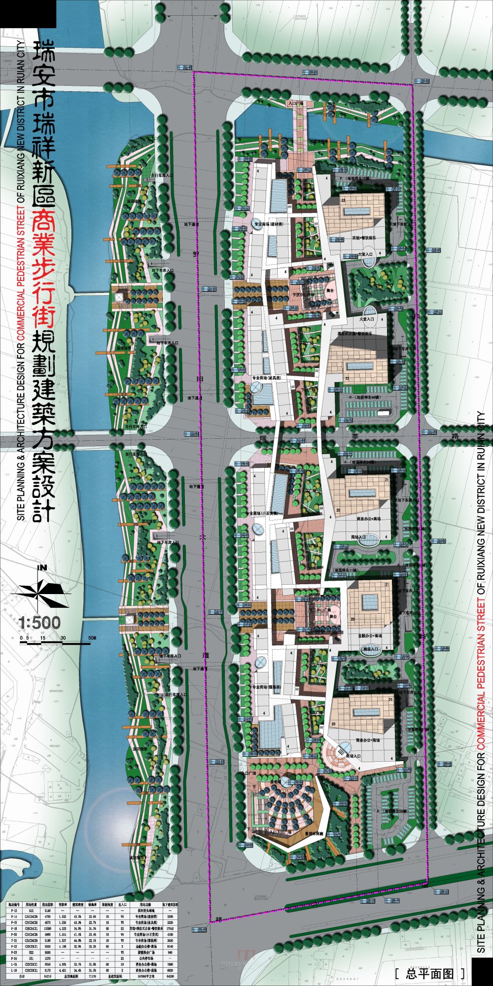 浙江瑞安新区商业步行街规划建筑设计方案_2-02瑞安商业街-总平面.jpg