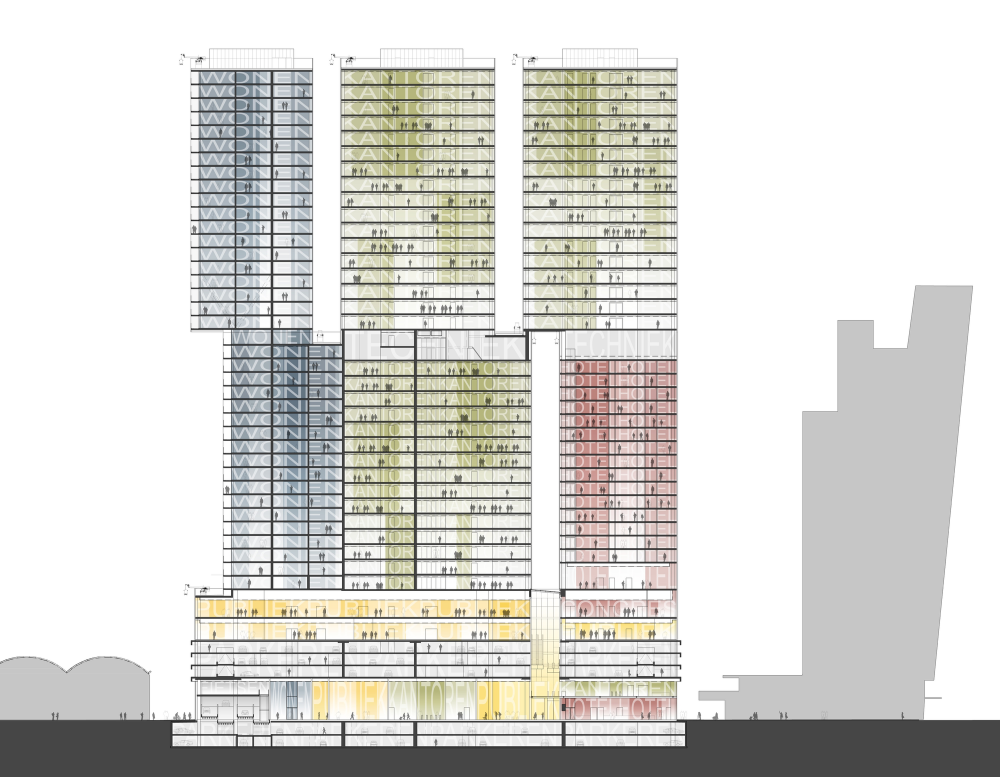 Rem Koolhaas-鹿特丹nhow酒店  The nhow Rotterdam hotel_528faecce8e44e5368000221_de-rotterdam-oma_program_section-1000x777.png