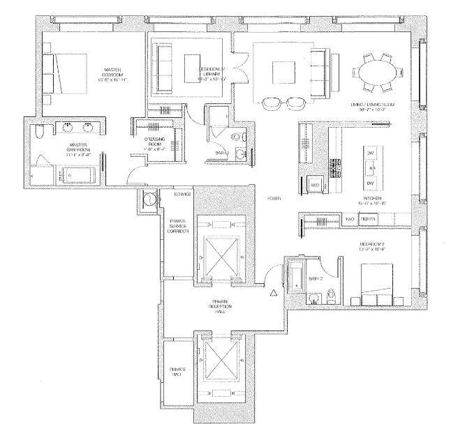 西半球最高住宅大厦--纽约公园大道432 Park Avenue公寓_432parkplanta3.jpg