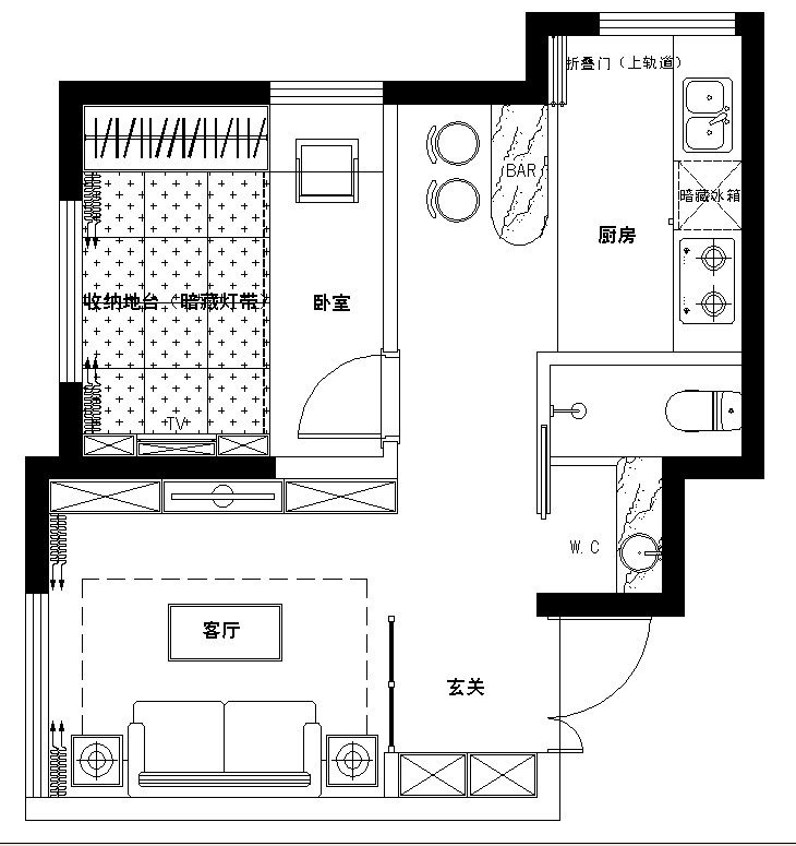 单身女性小户型公寓户型优化_单身公寓.jpg