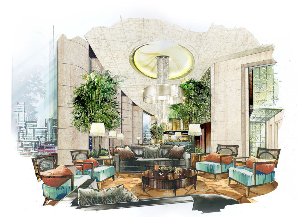 HBA上海浦东某酒店设计概念方案_Lobby Lounge_rev 3.jpg