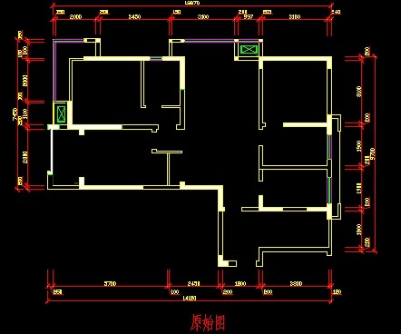 122平。北欧风格_原始结构图.jpg