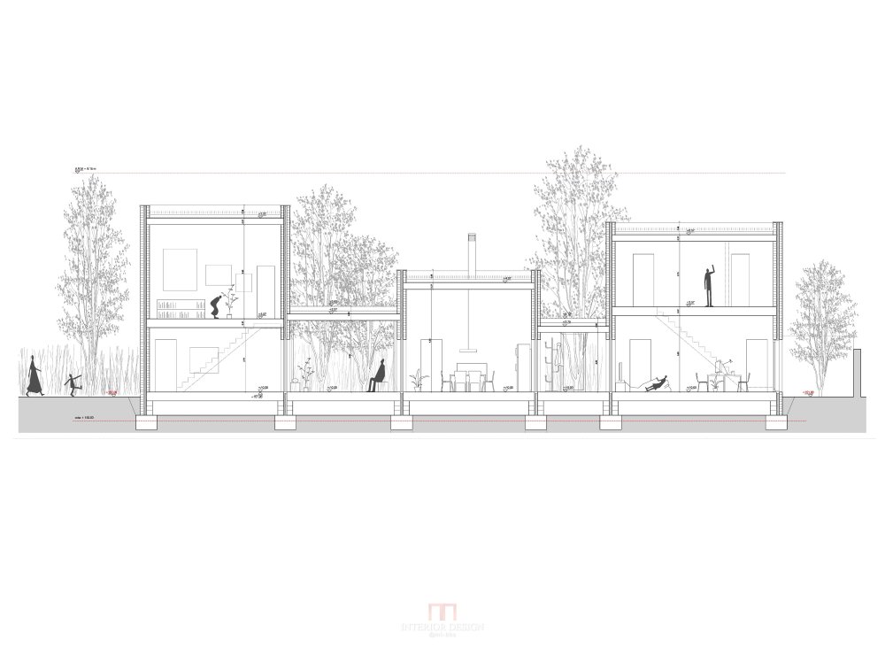 巴塞罗那圣库加特小镇上的红楼 CASA 1101 - H Arquitectes_5.jpg