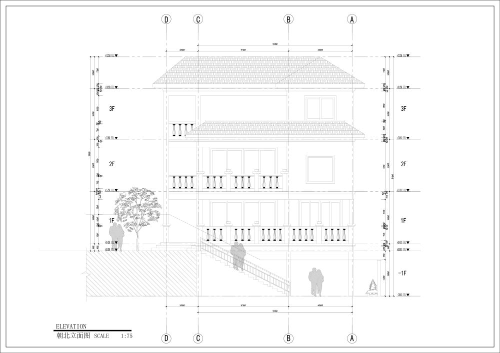 自建别墅方案_朝北立面图.jpg