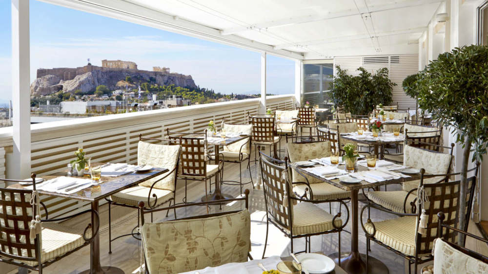 雅典乔治国王豪华精选酒店(官方摄影) King George, a Luxury Coll..._HotelKingGeorgeAthens_TudorHallRestaurant_Veranda.jpg