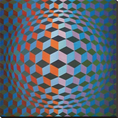 新人报道，分享Victor Vasarely光谱画，装饰在现代样板..._0849ebe260417a7fb27ba51b20a3e0d2.jpg