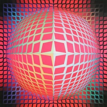 新人报道，分享Victor Vasarely光谱画，装饰在现代样板..._b75cd4988434240c7ac7ca77b7251499.jpg