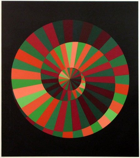 新人报道，分享Victor Vasarely光谱画，装饰在现代样板..._f69b10c97ffa251f8bd1f30ae28cc952.jpg