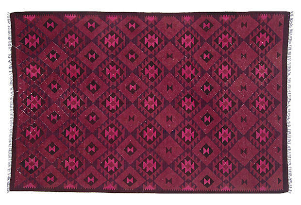 国外地毯-彩色_6尺4“x9 9”雷蒙娜Flat-Weave地毯,粉红色.jpg