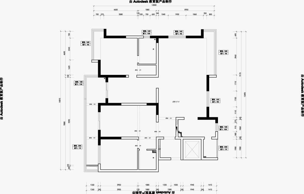 180平方~~~求大师给好建议！！！_龙泊湾原始-Model.jpg