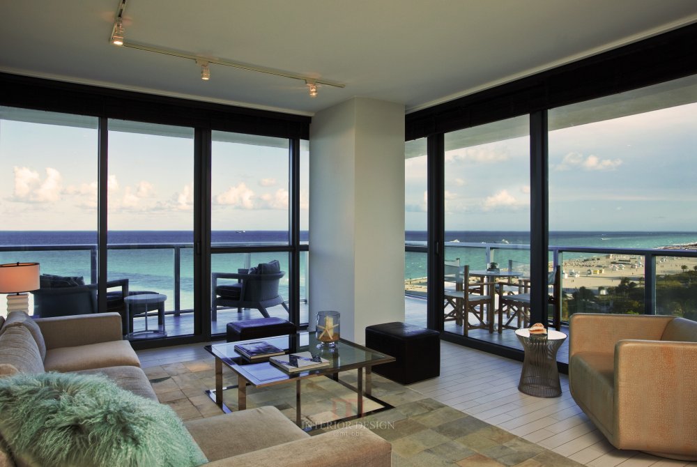 Yabu Pushelberg--迈阿密南海滩W酒店（官方摄影+视频+平面）_W South Beach_u2014Cool Corner Living Room.jpg