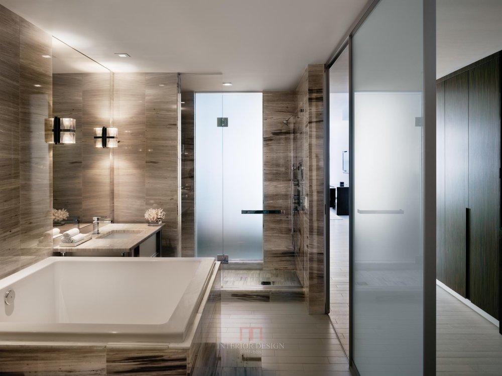 Yabu Pushelberg--迈阿密南海滩W酒店（官方摄影+视频+平面）_W South Beach_u2014Fabulous Studio Bathroom.jpg