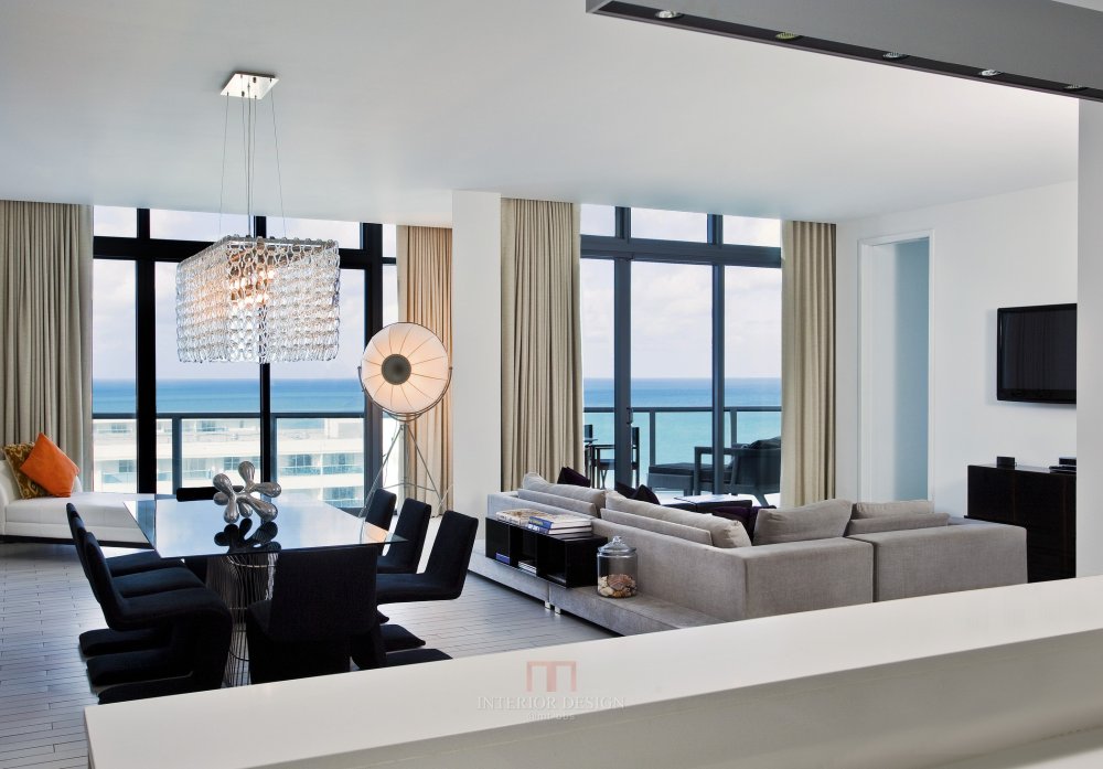 Yabu Pushelberg--迈阿密南海滩W酒店（官方摄影+视频+平面）_W South Beach_u2014Penthouse Living Room.jpg