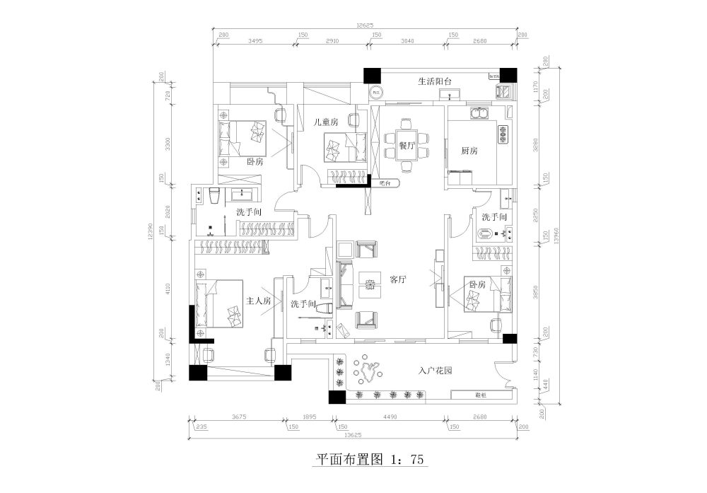 一套建筑面积为170平方住宅。_1.jpg