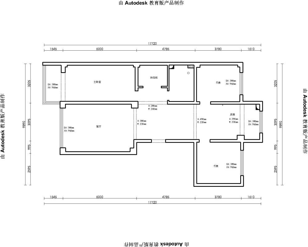 请教一合理的方案    学习了 ~ 学习了_平面图-Model.jpg