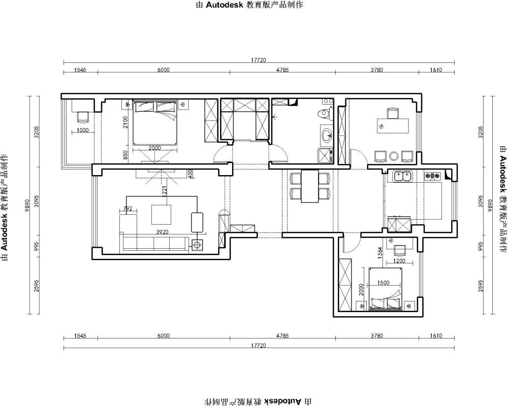 请教一合理的方案    学习了 ~ 学习了_平面图-Model.jpg
