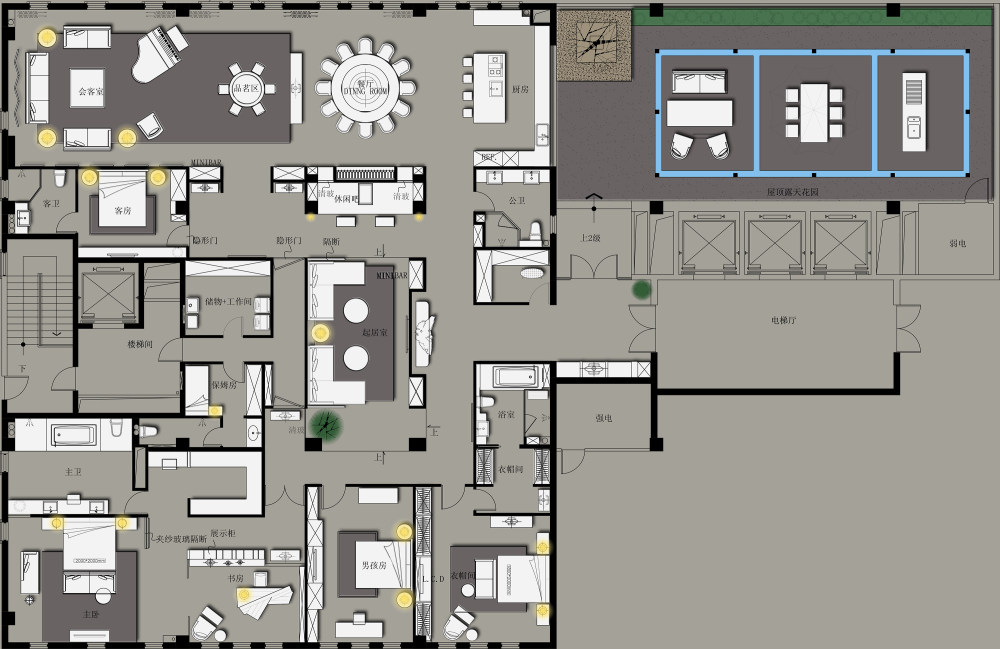 【第八期-住宅平面优化】一个480m²顶层豪宅 其余优秀作品_11.jpg