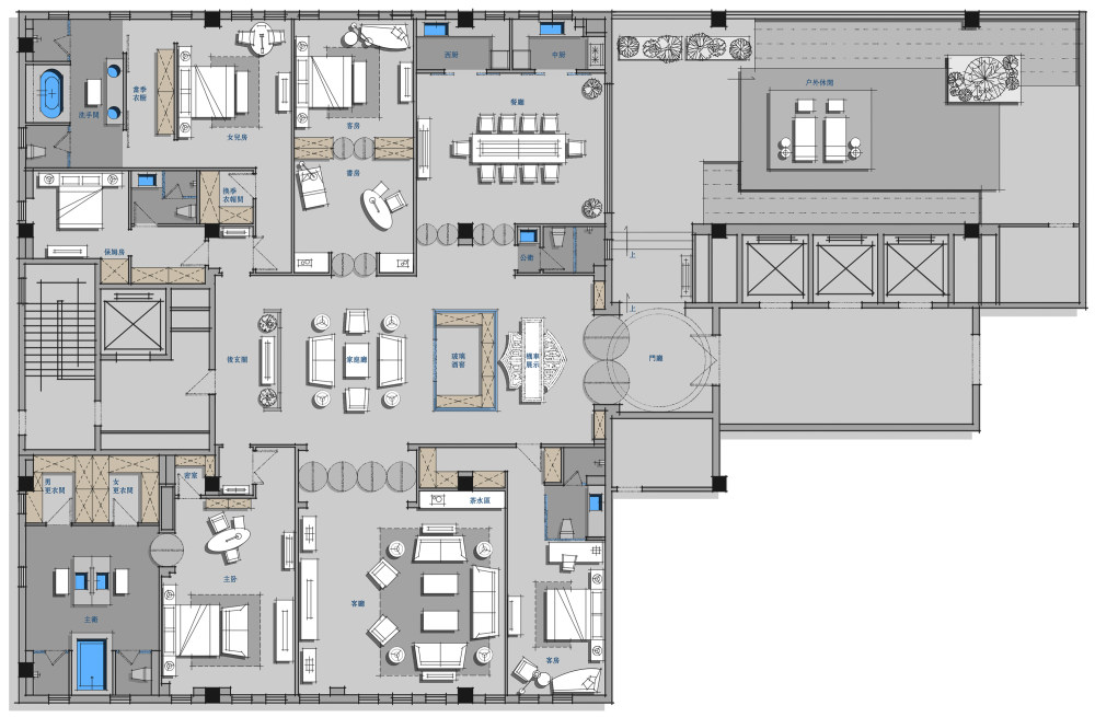 【第八期-住宅平面优化】一个480m²顶层豪宅 其余优秀作品_08.jpg