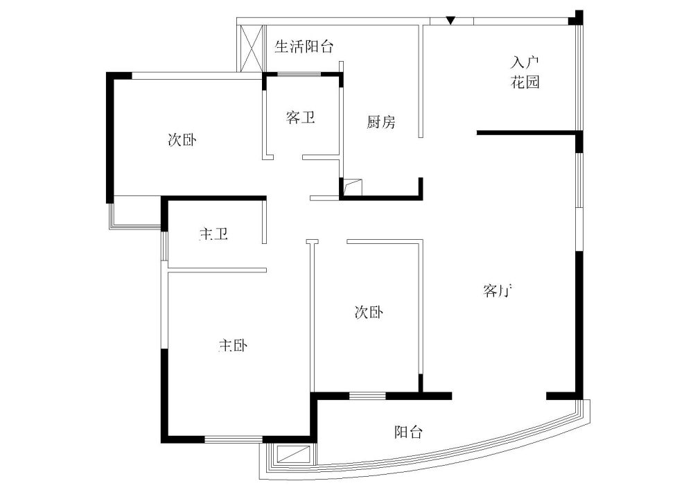 求论坛大师点化下，这个户型应该怎布局_Drawing2-Model.jpg