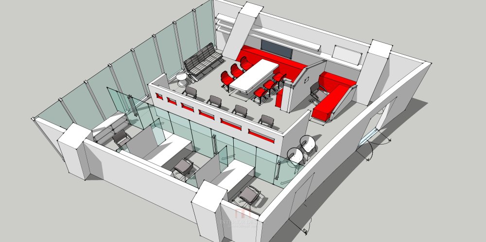 银河SOHO菱形办公室sketchup_1.jpg