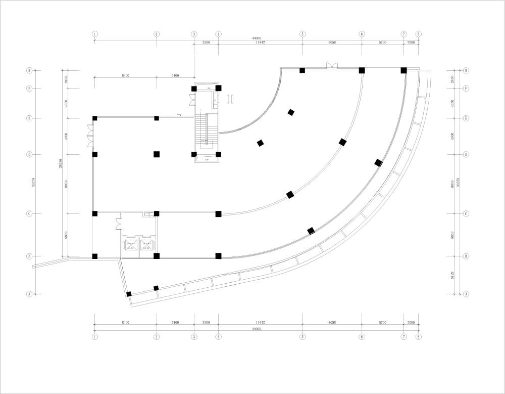 业主否定的方案求助怎么完善_原始结构  外面2M建筑方要求不能封  80%墙体可以打