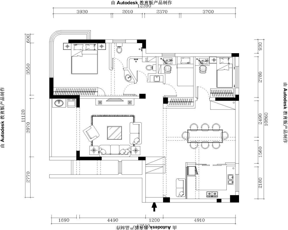 120小平层为寻求更好的方案，希望大家多多建议。_@IDhoof_新块-Model.jpg