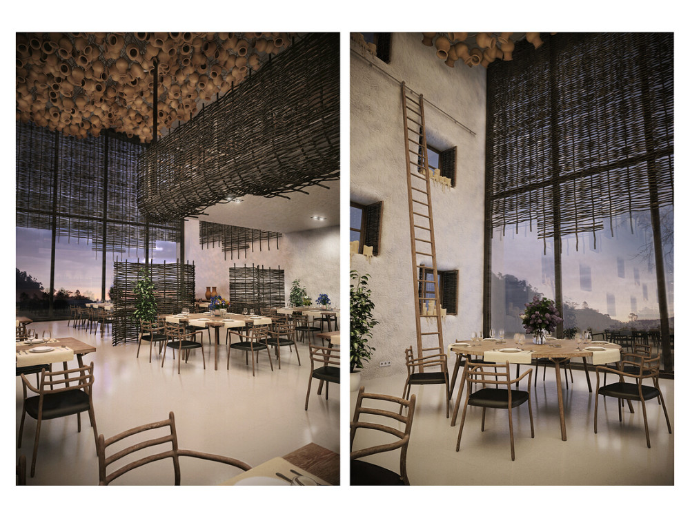 乌克兰Glechyk. Restaurant (concept)_大厅