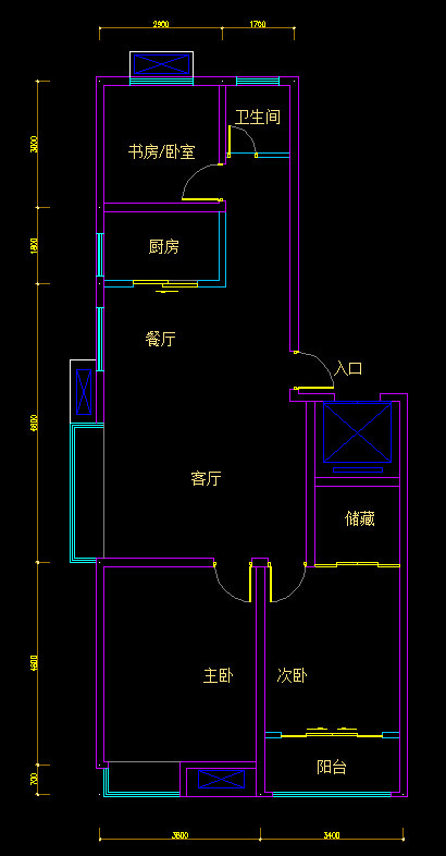 这样的户型~不知道该怎样布置~望大侠们帮忙指点~_QQ截图20140605113630.jpg