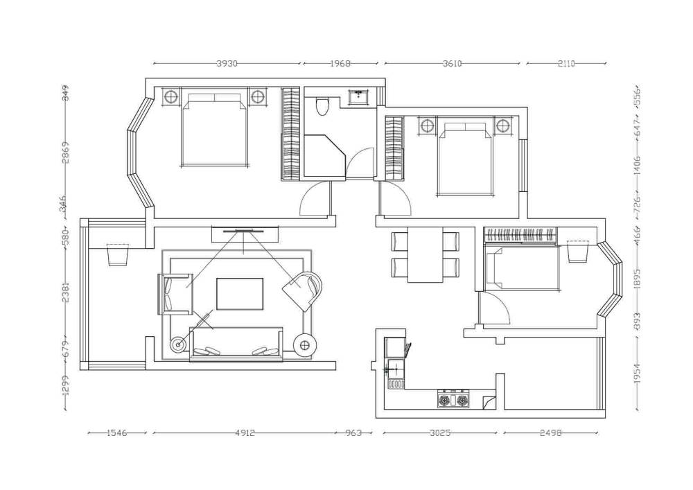 【第八期-住宅平面优化】一个480m²顶层豪宅13个方案 投票奖DB_548-Model.jpg