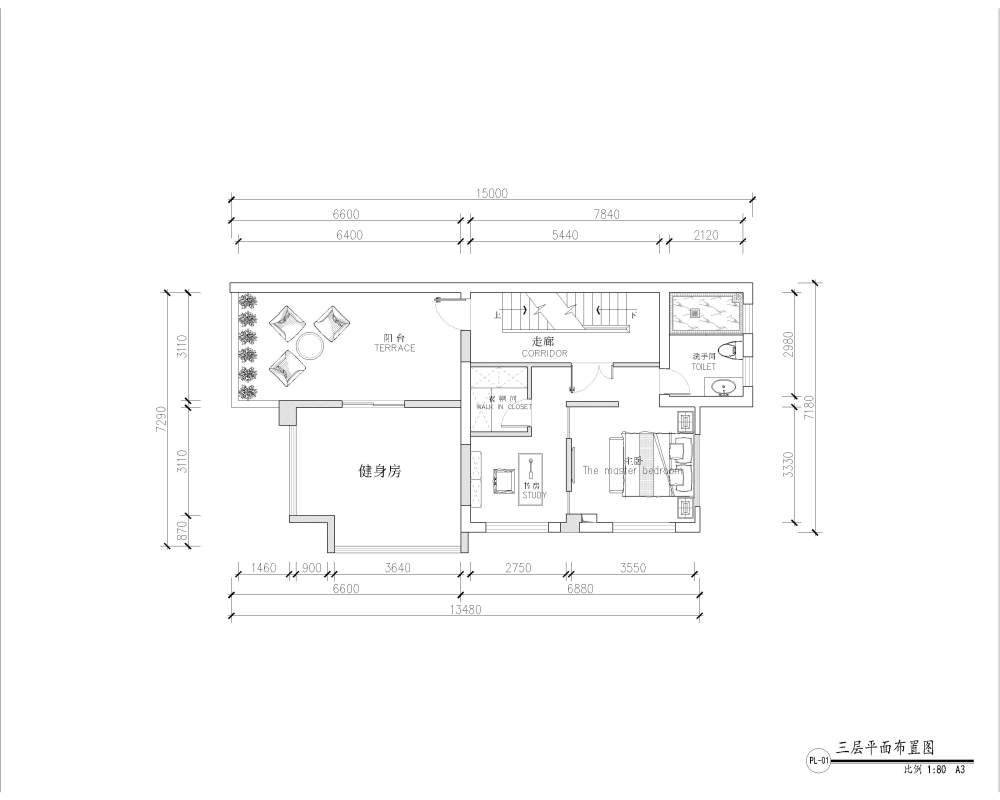 萍乡市上海人家别墅平面方案大家看看还能改进吗求指导_三层平面布置方案