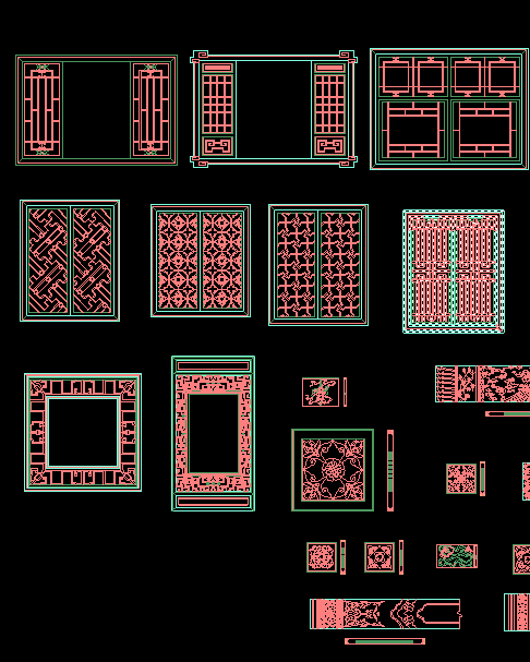 CAD 中国古典窗花格图案_QQ截图20140616174045.png