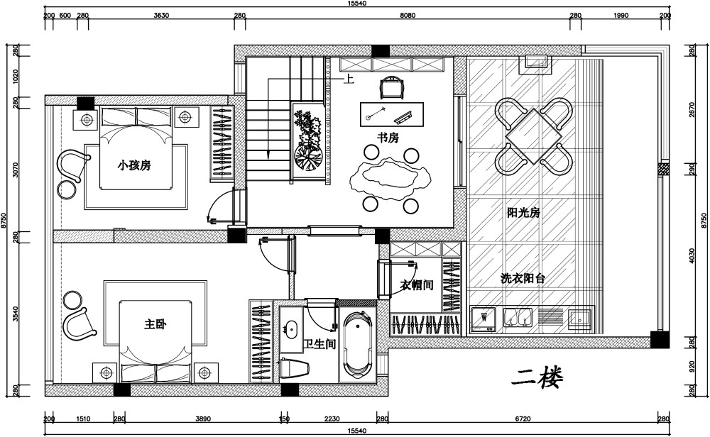 自住婚房不知道怎么弄了 求各位大神指导下_自家平面-Model.jpg