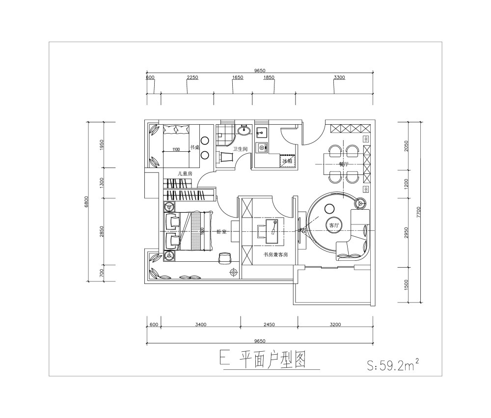 求助    第一次做小户型  给个好建议_E户型.jpg