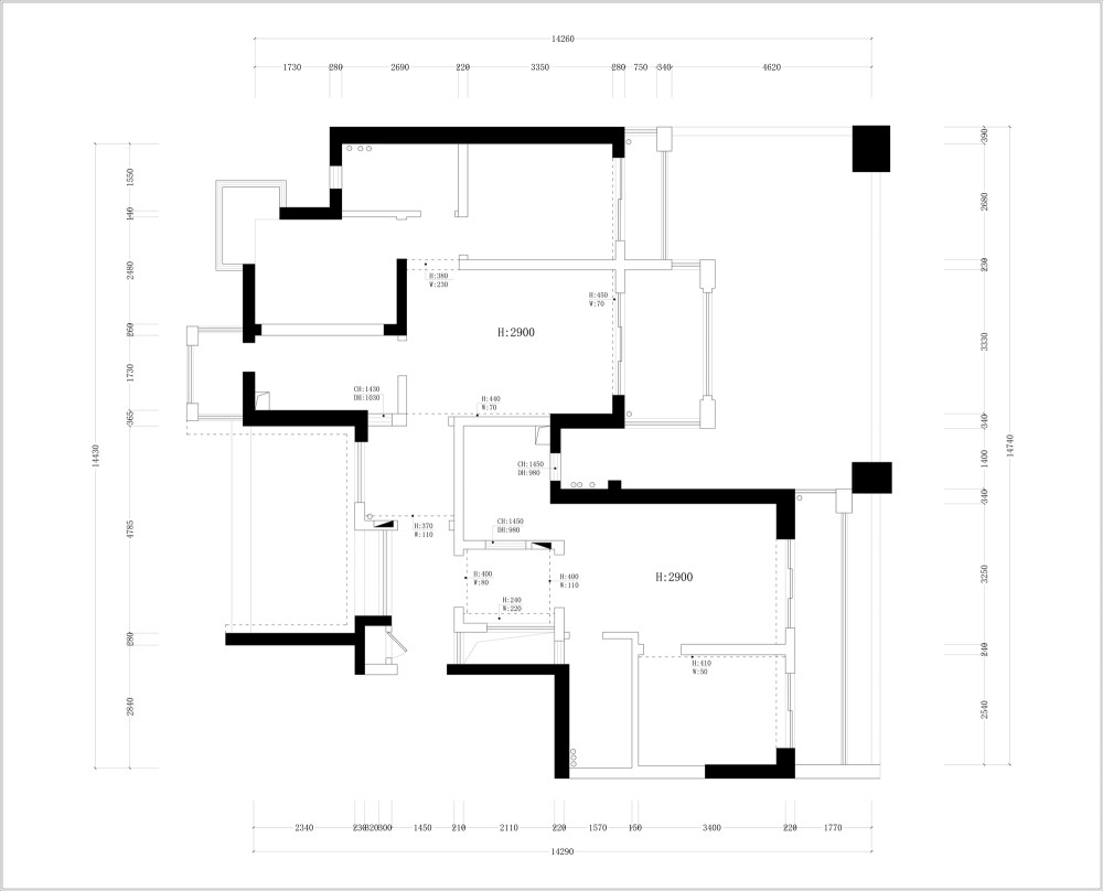 两套改成一套，难度系数大，有愿意挑战的吗？_原建图