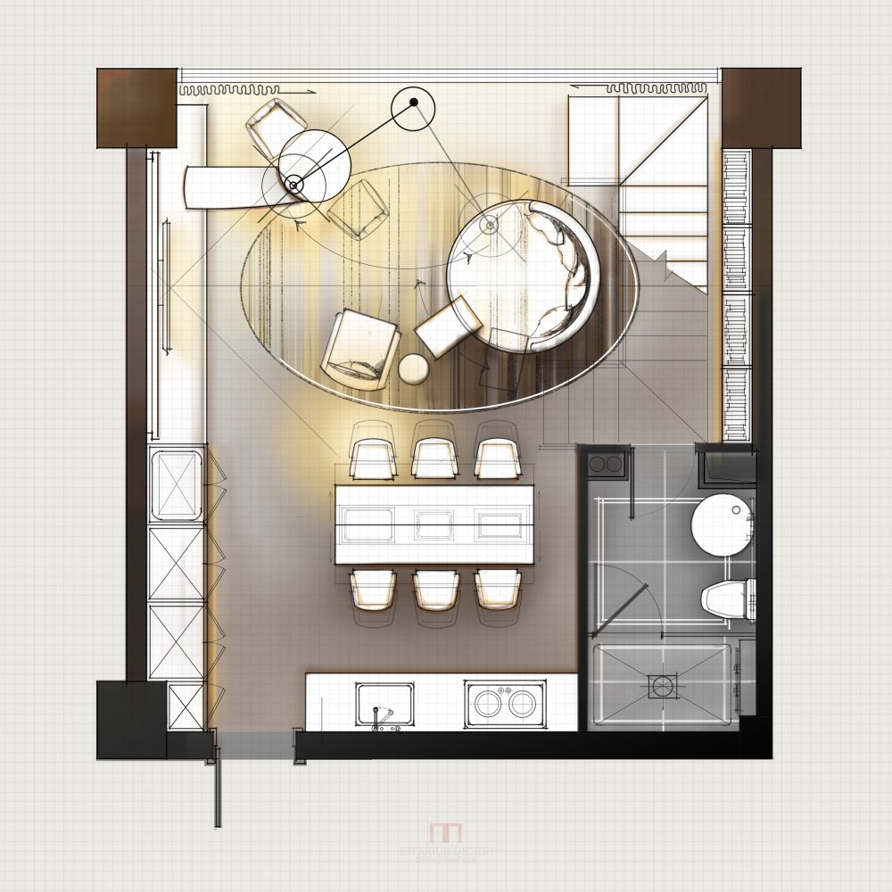 【第九期-住宅平面优化】一个40m²loft户型11个方案 投票奖励DB_05-1.jpg