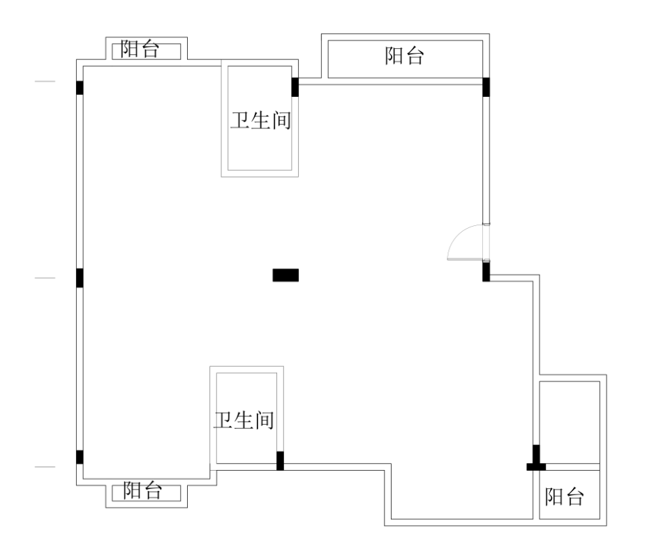 一个爱好音乐男业主的单身公寓130㎡求发散思维哦~！_砌筑图