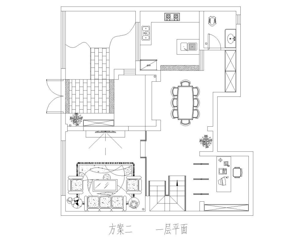 花园洋房~~请大神门帮忙看下~~指导一下~~急需提高啊~~_平面图B2.jpg