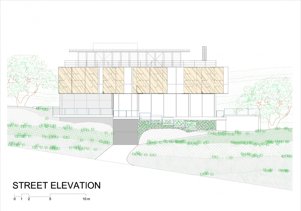 黎巴嫩Kfour Tahan Villa_53b4afebc07a8005ce000049_tahan-villa-blankpage-architects_street_elevation-1000x703.png