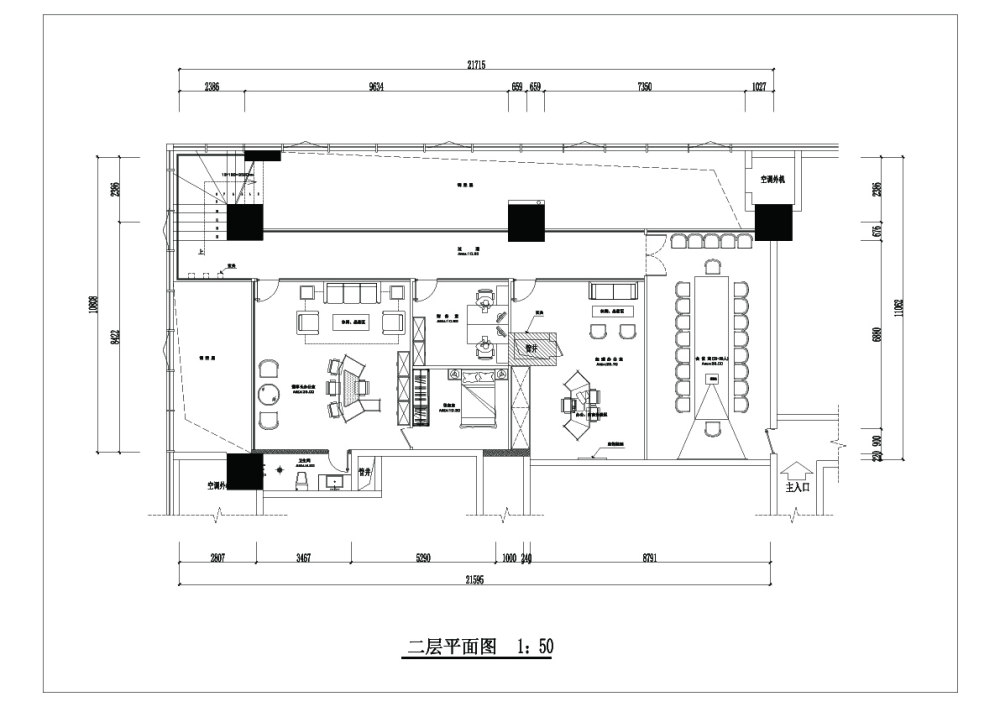 LOFT办公空间请大家来狂PPPPP_二层平面方案-Model.jpg