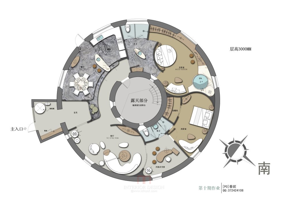 【第十期-住宅平面优化】一个圆形户型15个方案 投票奖励DB_01.jpg