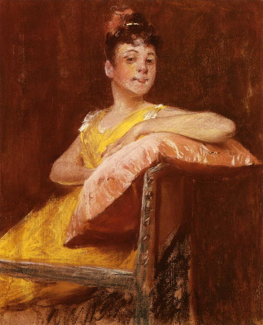 A Girl in Yellow (aka The Yellow Gown), 1900.jpeg